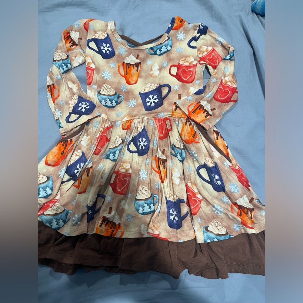 Hanlyn 3T bamboo warm drink twirl dress